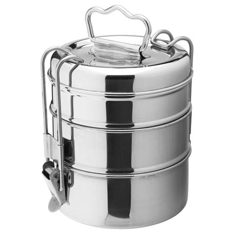 stainless steel tiffin lunch box 3 tier|insulated tiffin box for office.